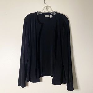 Chico's Travelers Black Slinky Cardigan (XL)